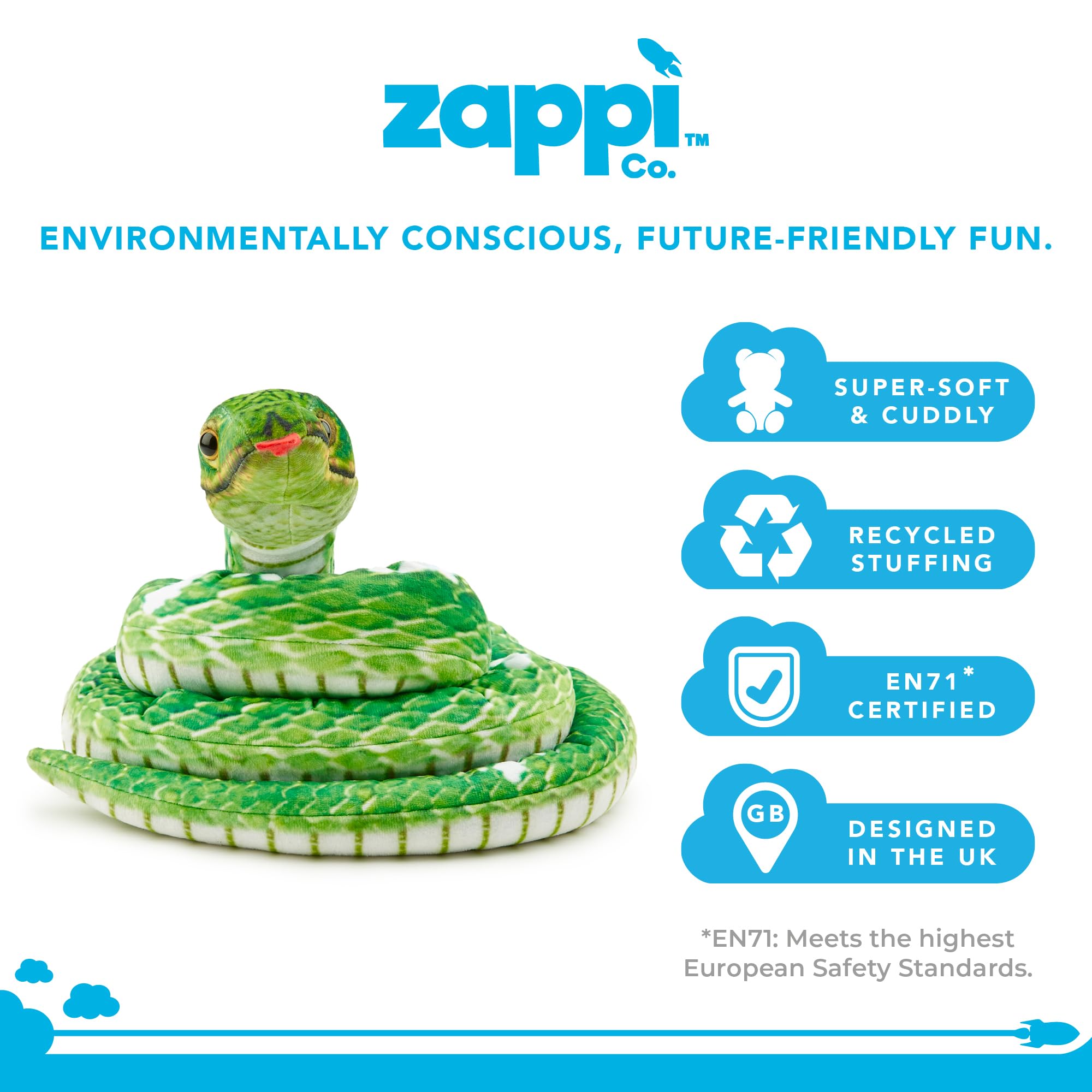 Zappi Co Animal de peluche suave para niños, perfecto compañero de juego para los niños, para cumpleaños y ocasiones especiales (12-15 cm) (lobo marino) — view 152