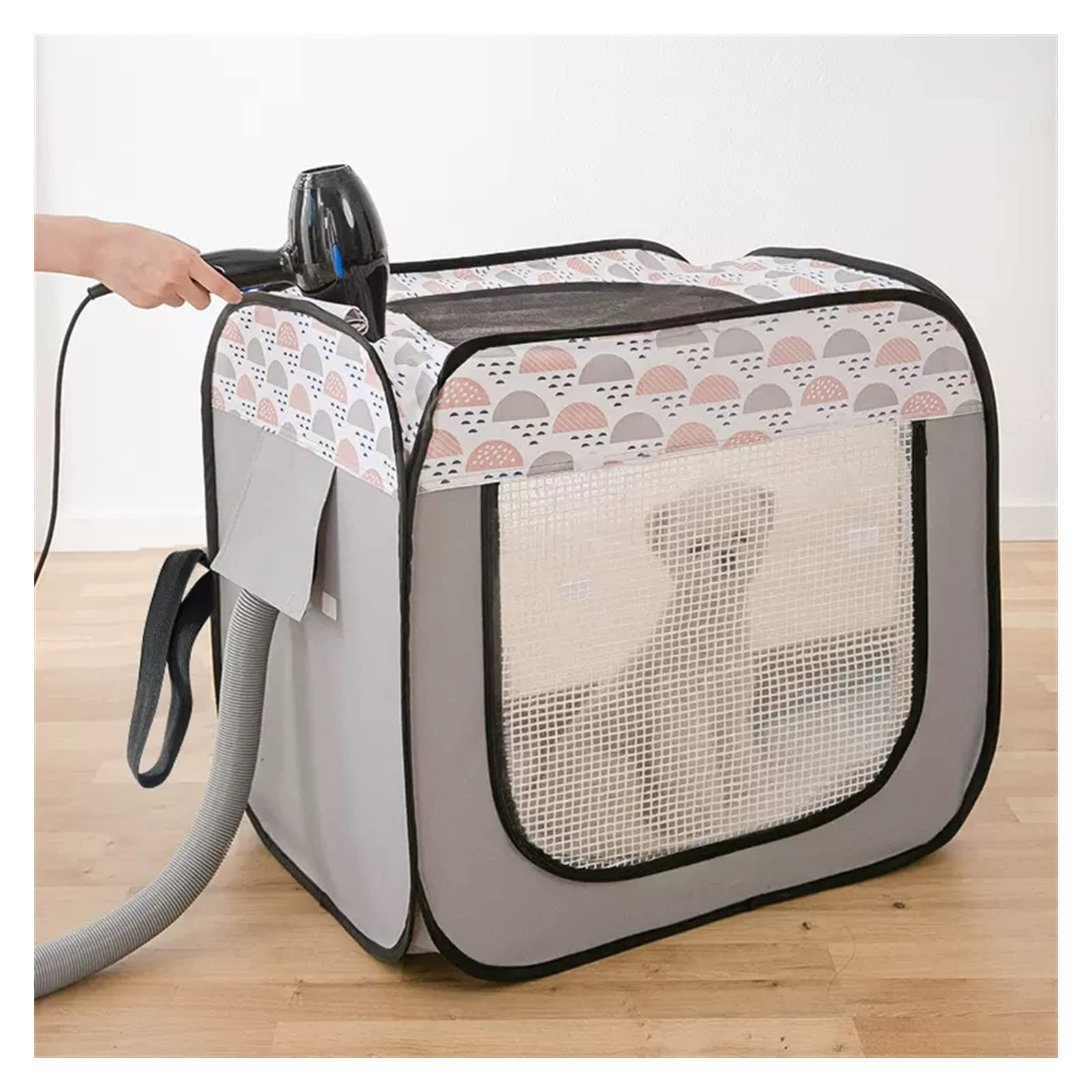 PEVSCO Essiccatore per Animali Domestici Pet Drying Box Dryer Dog Hair Blower Cat Home Piccola Borsa for asciugare Il Bagno Essiccatore per Cani (Size : M)