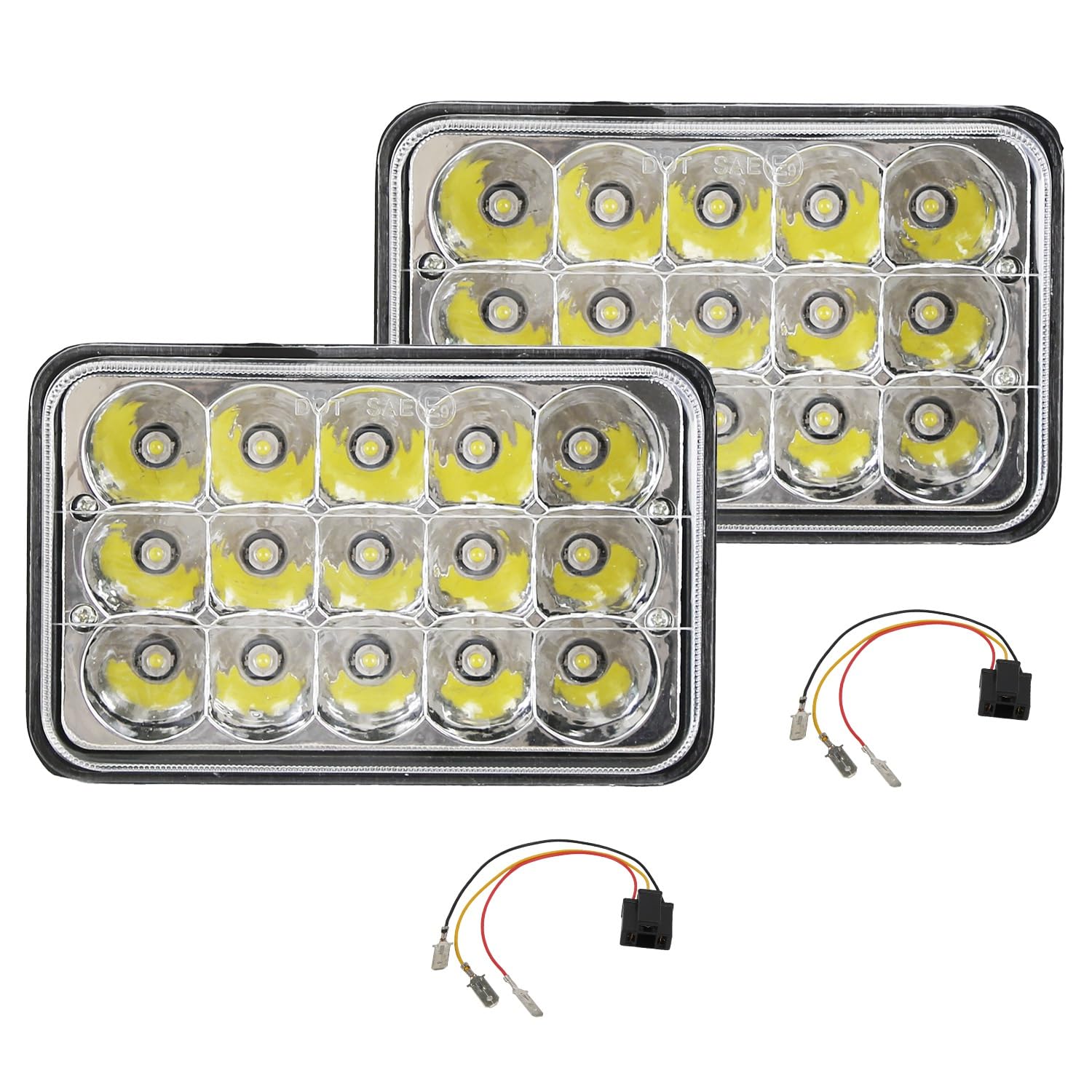 Moclever 4x6 LED Headlights