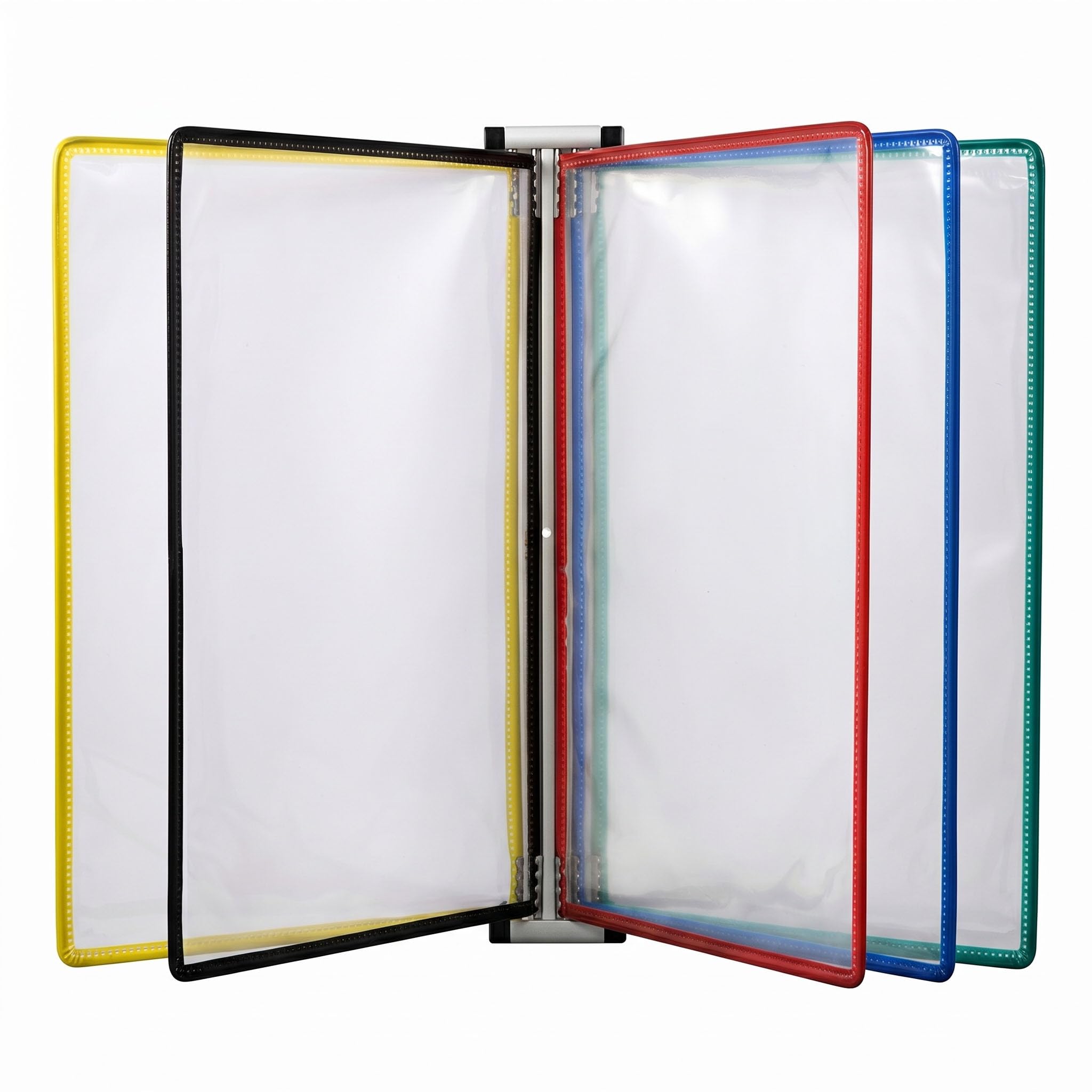 Wall Mounted Poster Flip Book Display, A4, 5 Panels