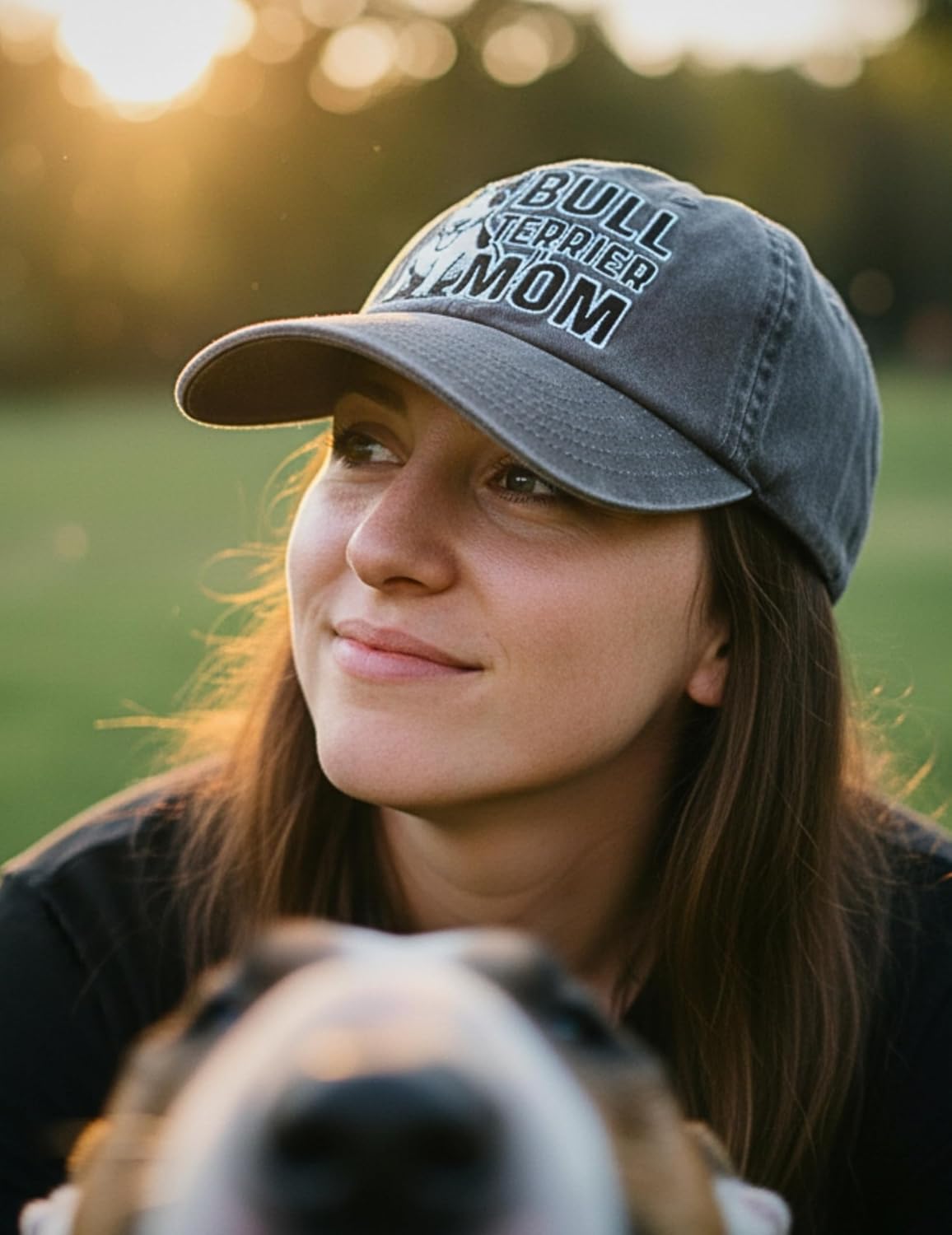 InnoBeta Bull Terrier Mom Gifts Hat for Women, Bull Terrier Gifts for Christmas, Birthday, Adjustable Embroidered Baseball Cap - Image 2
