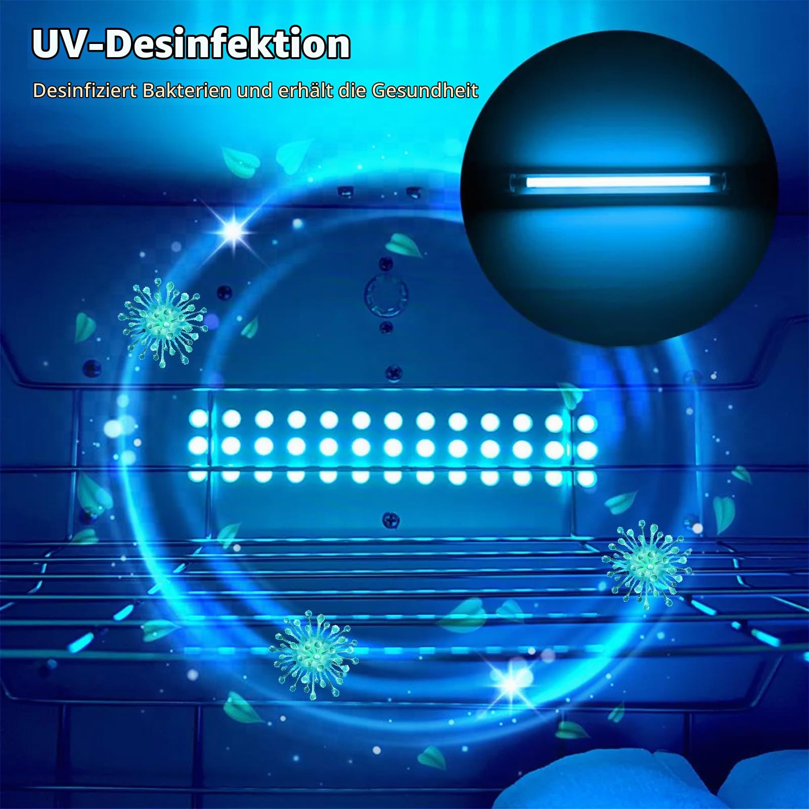 25L Handtuchwärmer, UV-Handtuch Desinfektionschrank, Kompressenwärmer, Heißes Handtuch Sterilisator Kabinett-360° Heizfunktion, Handtuchheizschrank für Schönheit, Salon, Spa (Schwarz)