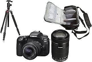90D Camera Double Kit 18-55mm 55-250mm lens KamKorda Pro Camera Bag Advanced Camera Tripod 90D Camera Double Kit 18-55mm 55-250mm lens KamKorda Pro Camera Bag Advanced Camera Tripod