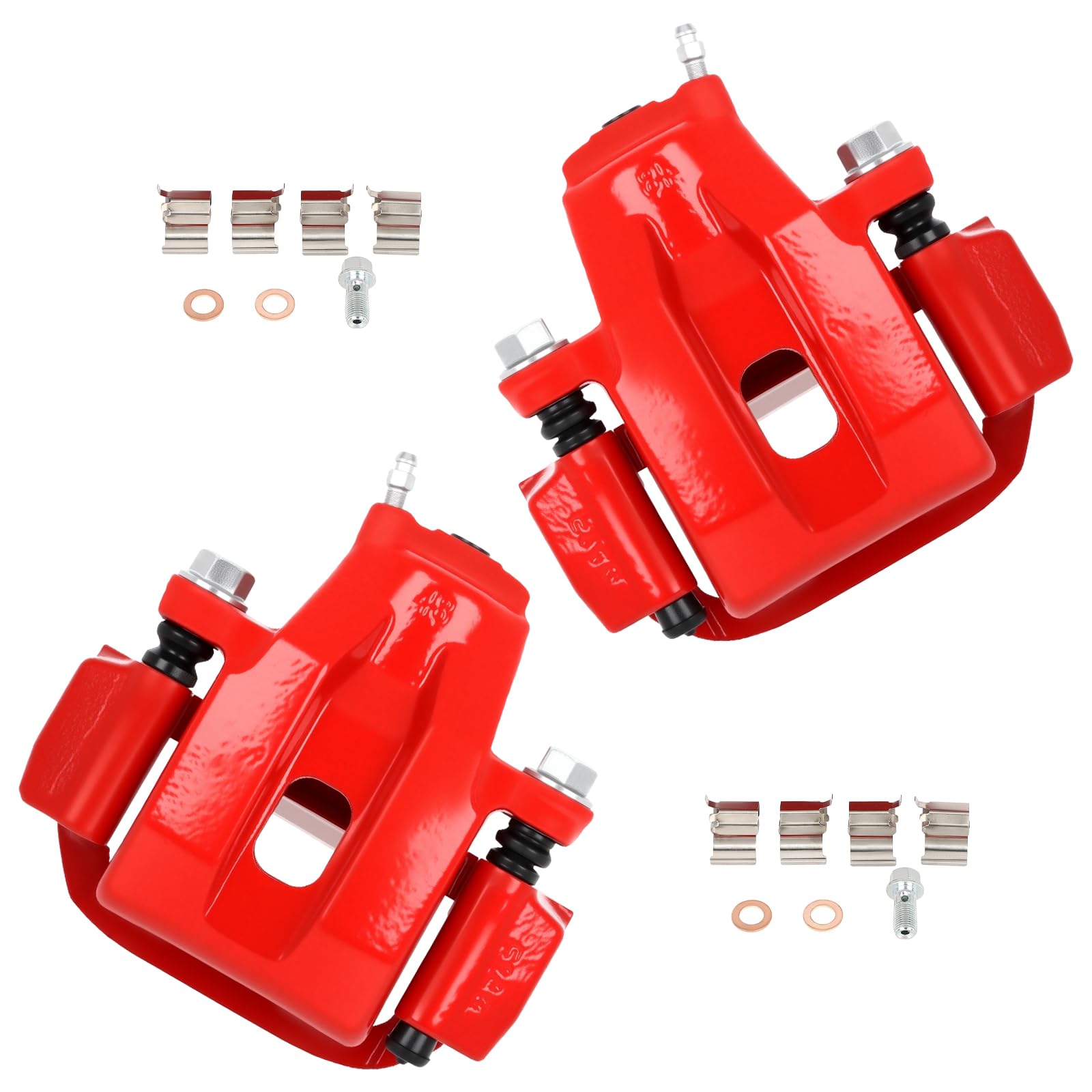 cciyu Rear Left &amp; Right Brake Calipers w/Bracket 19B3277 19B3276