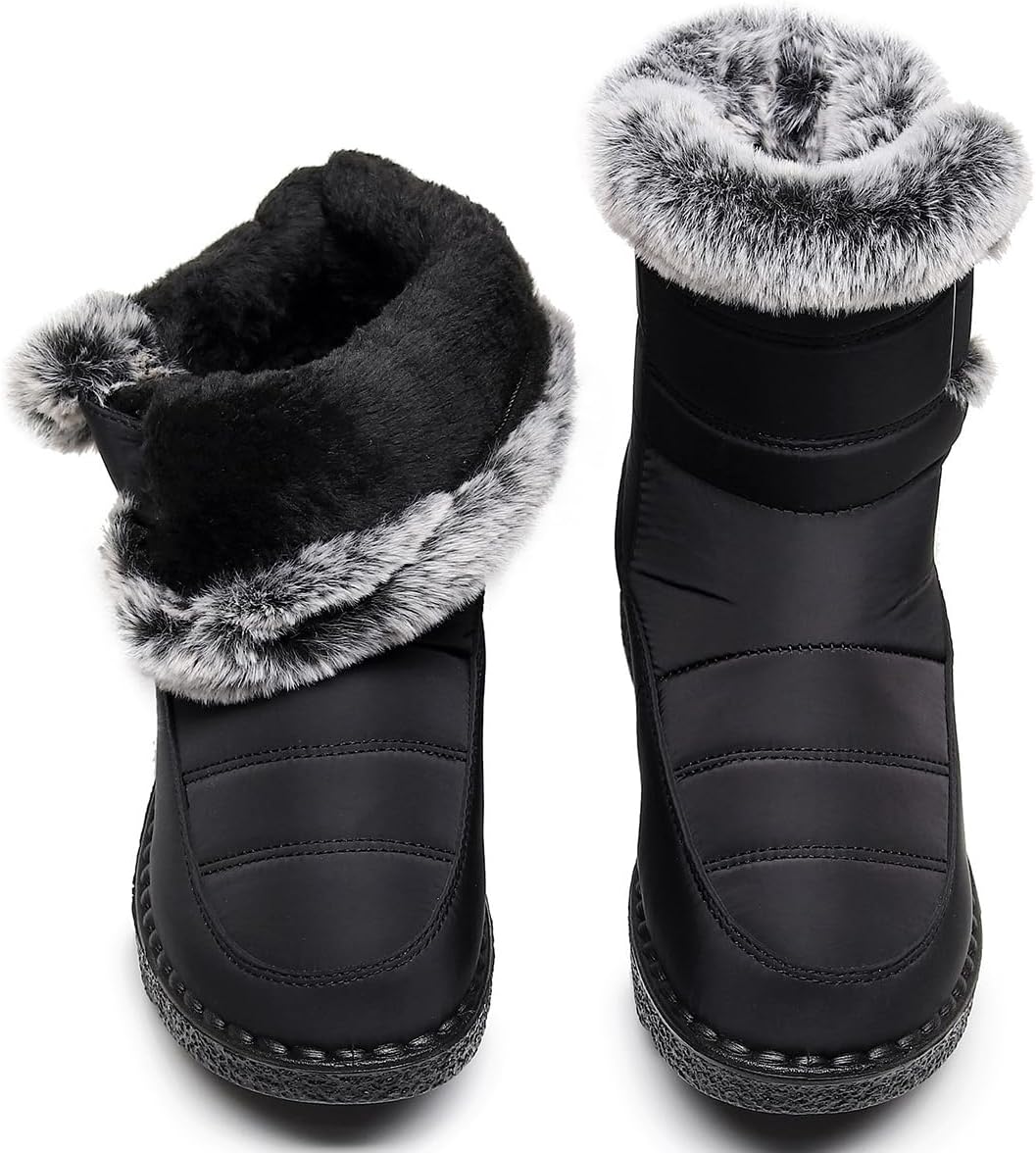 Winter Boots Mens Womens Walking Boots Warm Fur Lined Boots Outdoor Snow Boots