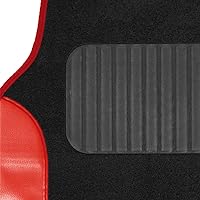 Vista 3 de BDK - Tapetes de suelo de coche resistentes para todo tipo de clima, forros interiores rojos, para auto, furgoneta, camión, SUV, protección