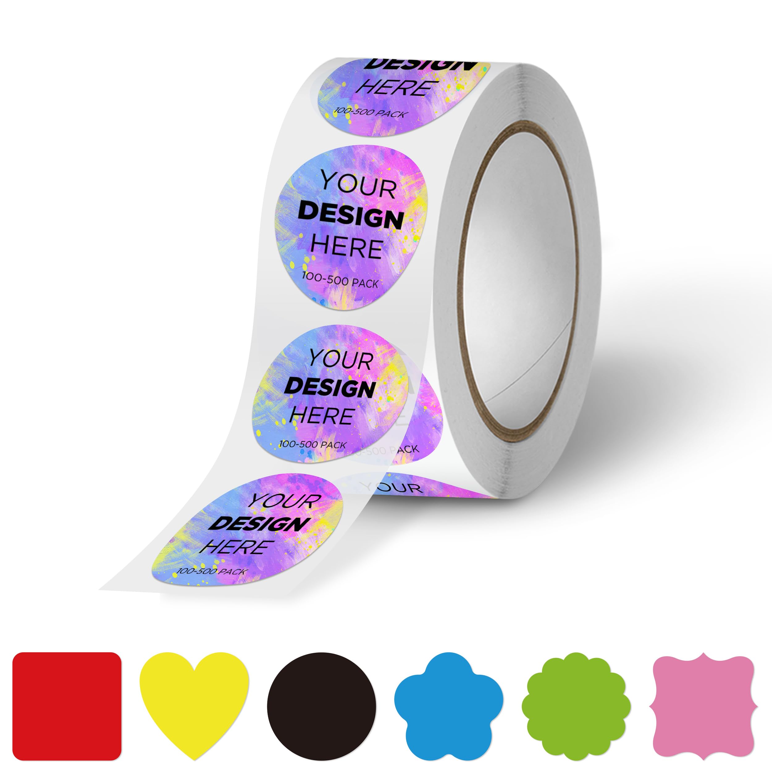 Custom 1.5 to 10" Waterproof Vinyl Personalized Stickers, Upload Your Image, Logo, Text Design, Custom Stickers Roll for Business