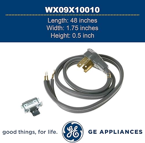 Miniatura 3 de GE WX09X10010 - Cable de alimentación original OEM (gris) para GE Range/Estufa/Hornos