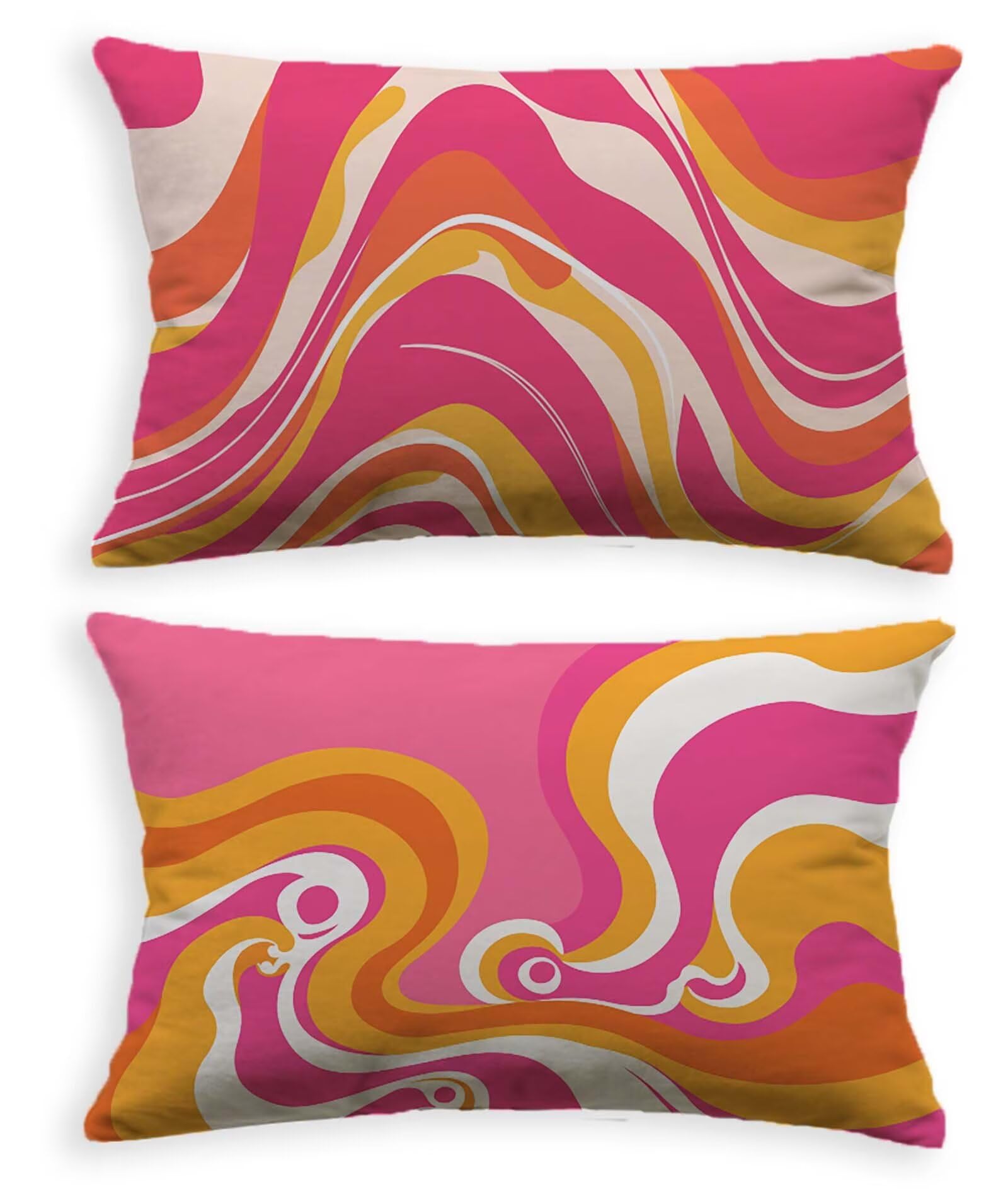 Housse de coussin 70x90 velours abstrait pour sublimer le canapé du salon