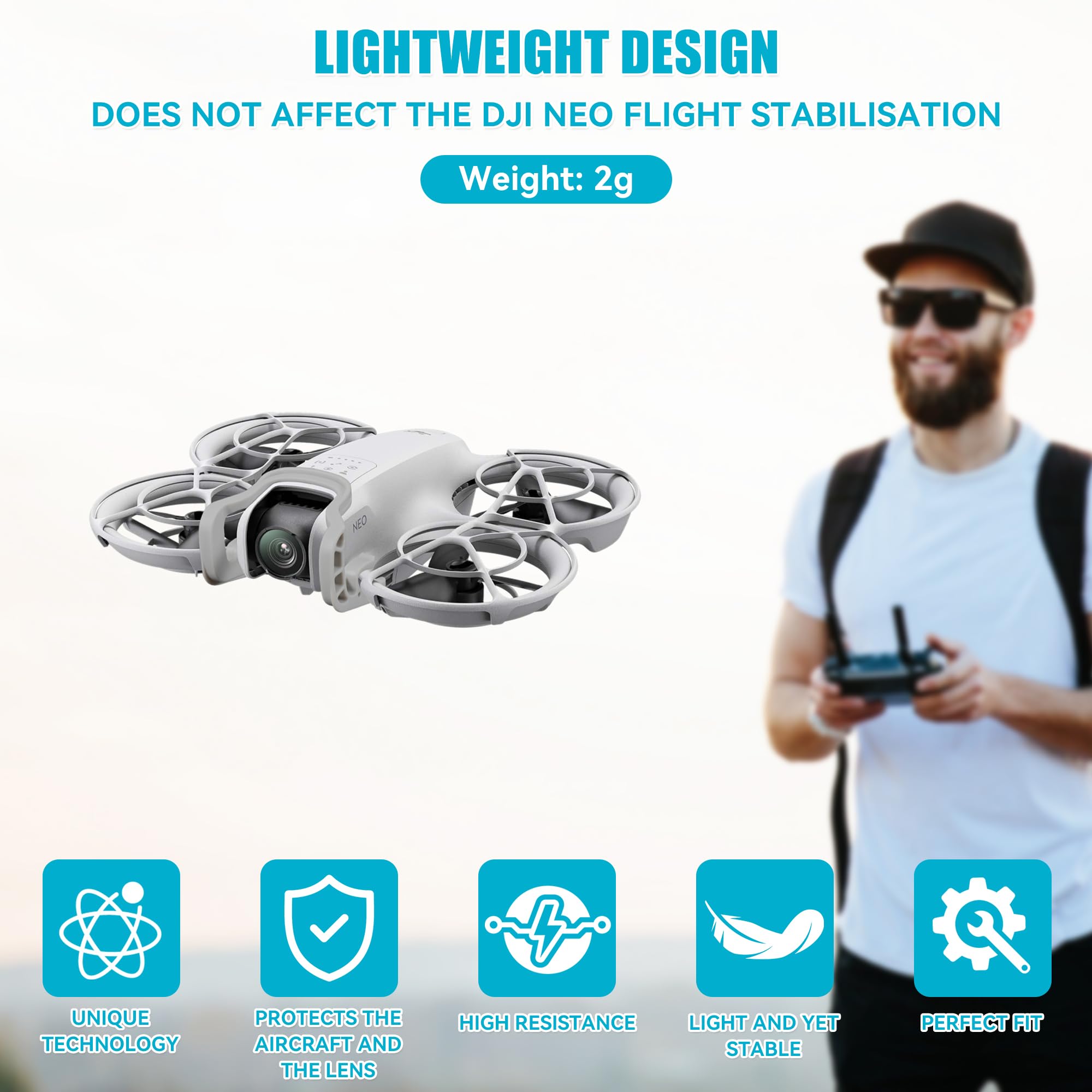 Gimbal Anti-Collision Protector for DJI Neo Accessories,Suitable for DJI NEO Insurance Bumper Gimbal Lens Scratch Protection Accessories - Image 4