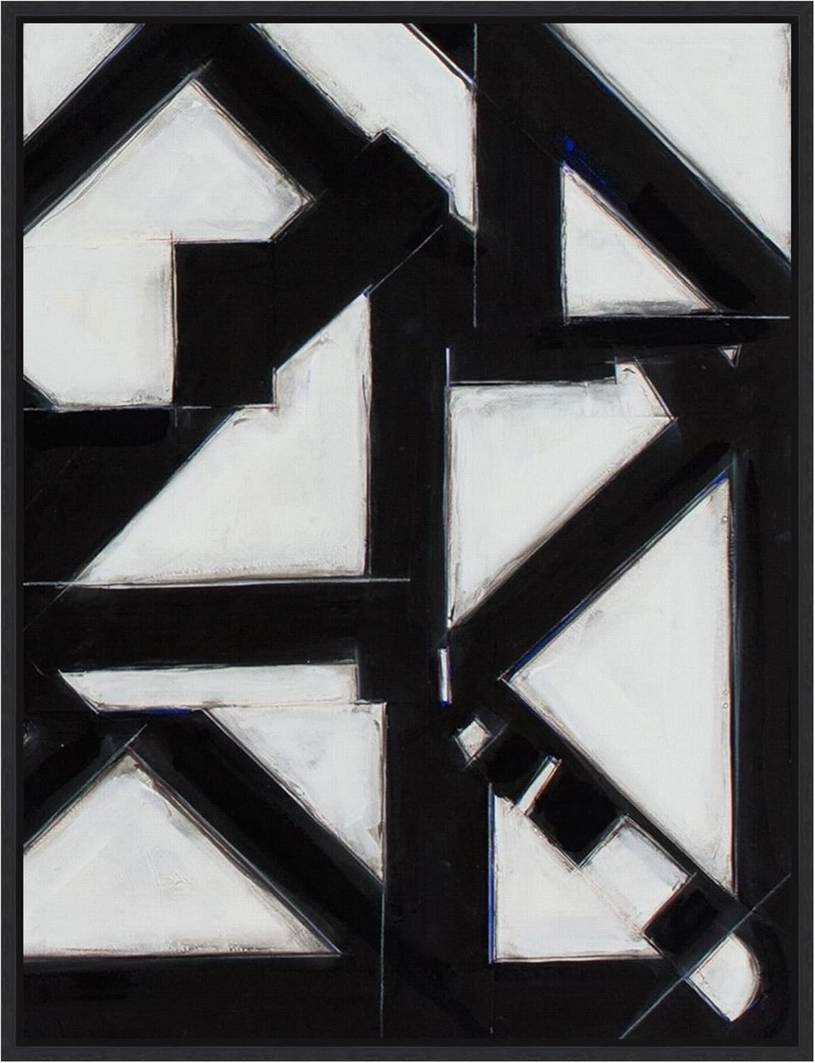 Framed Topographic Canvas Art