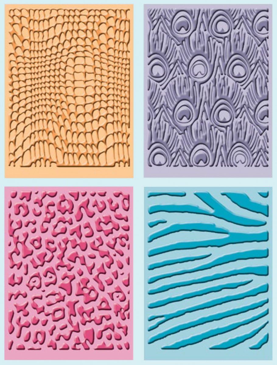 Cricut Cuttlebug 4-Piece Animal Print Set