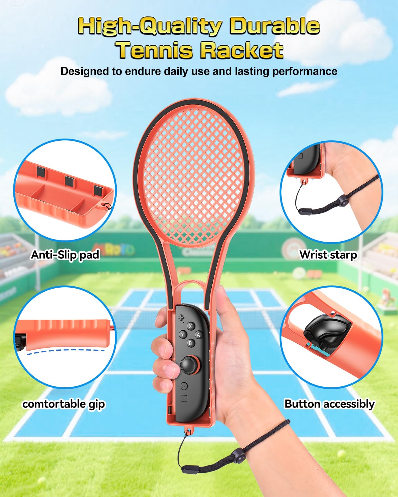 Confezione da 2 racchette da tennis per switch 2
