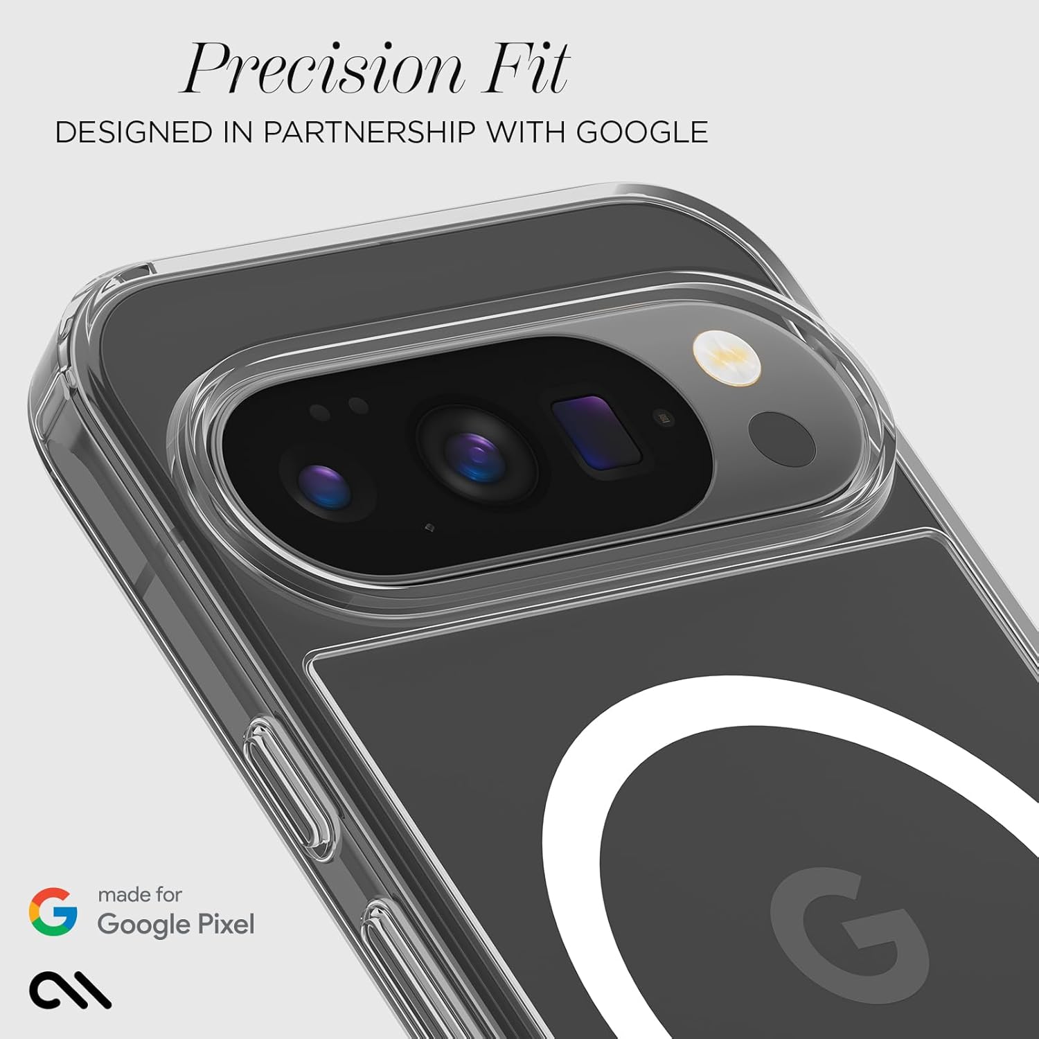 Case-Mate Google Pixel 10 Pro XL Case [6.8", 2025] [12ft Drop Protection] [Wireless Charging] Clear Magnetic Case Anti-Yellowing, Anti-Scratch Tech, Shockproof, Slim Fit