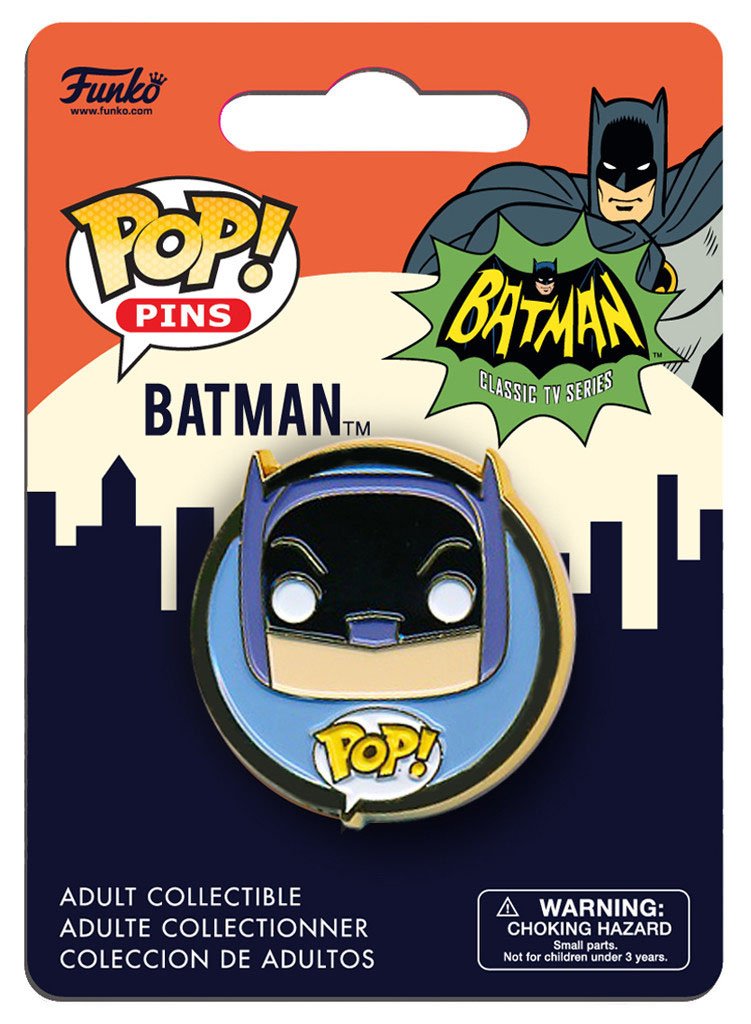 Funko - Pins DC Heroes - Batman 1966 Pop 3cm - 0849803080266
