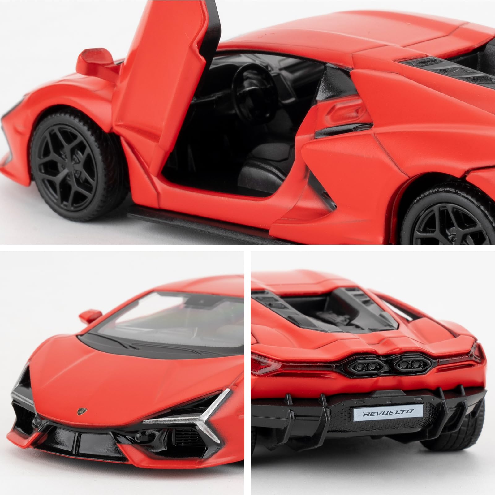 imtfzct 1/36 Lamborghini Reventon Toy Car, Model Car with Pull Back Function, Model Toys with Open Door - Image 4
