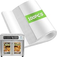 Vista 9 de Forros desechables para freidora de aire Emeril Lagasse 26 QT extra grande, 120 hojas de papel pergamino sin blanquear accesorios para horno
