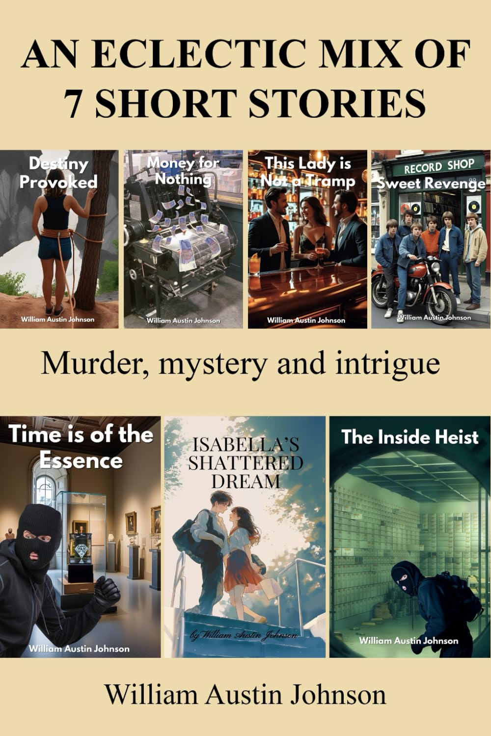An Eclectic Mix of 7 short stories: Murder, Mystery and Intrigue