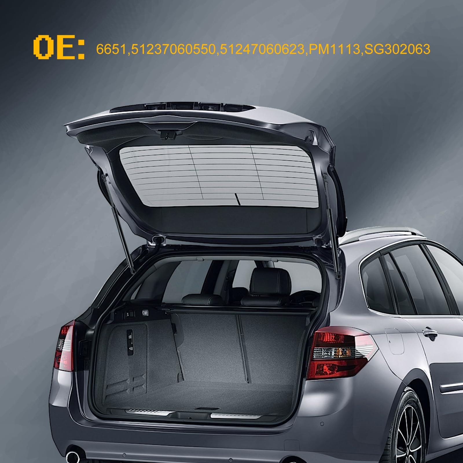 2x Rear Trunk Lift Supports For BMW E36 318i 325i 328i M3 1992-1999 - Gas Struts, Easy Install 14 thumbnail image
