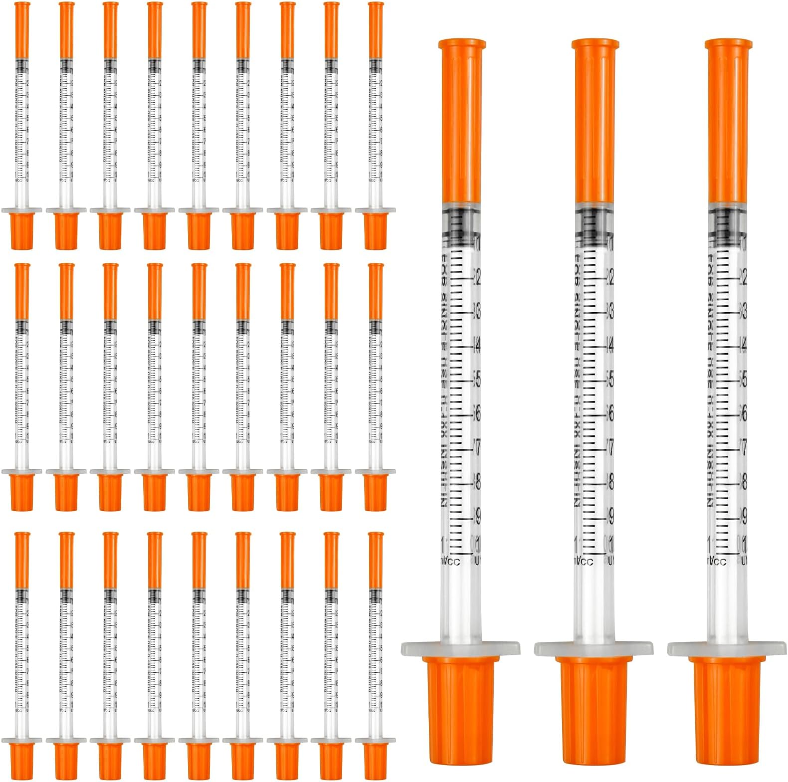 30 Pack 1ml 30G 8mm Distribution Measuring Tools Multiple Uses Precision Plastic Individually Sealed Packaging Lab Accessories for Pet Feeding Liquid Separation Cake Decoration
