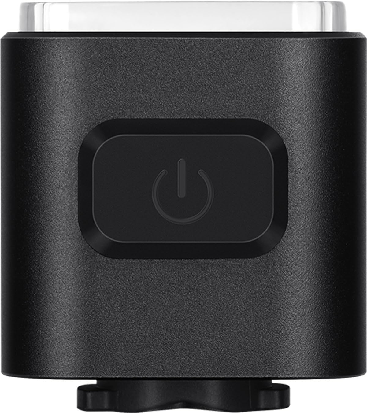 Top view of the Magicshine SEEMEE 400, showing the power button with a power symbol.