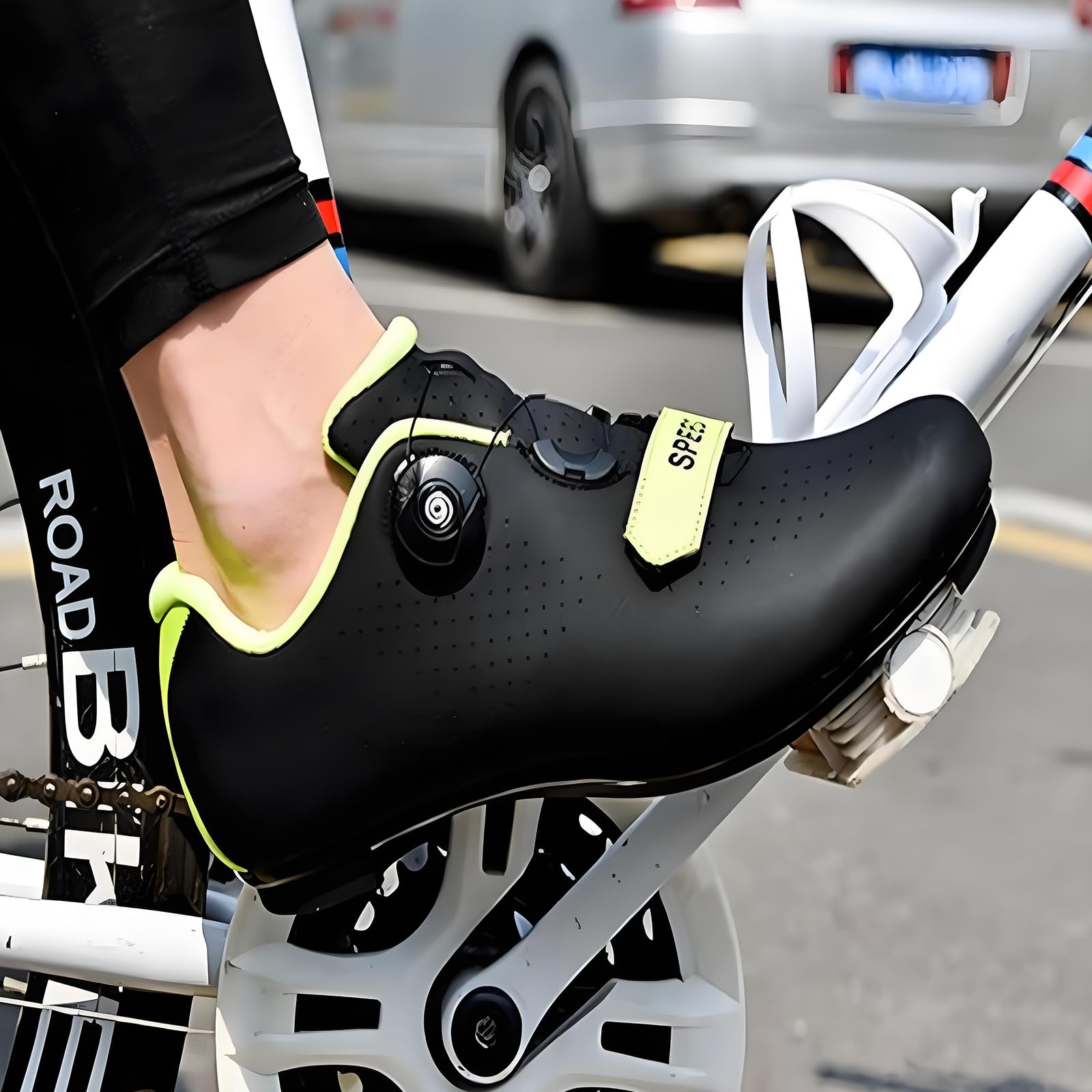 FANSU Fahrradschuhe für Herren und Damen, Rennradschuhe mit Delta-Cleats, kompatibel mit Look SPD-SL
