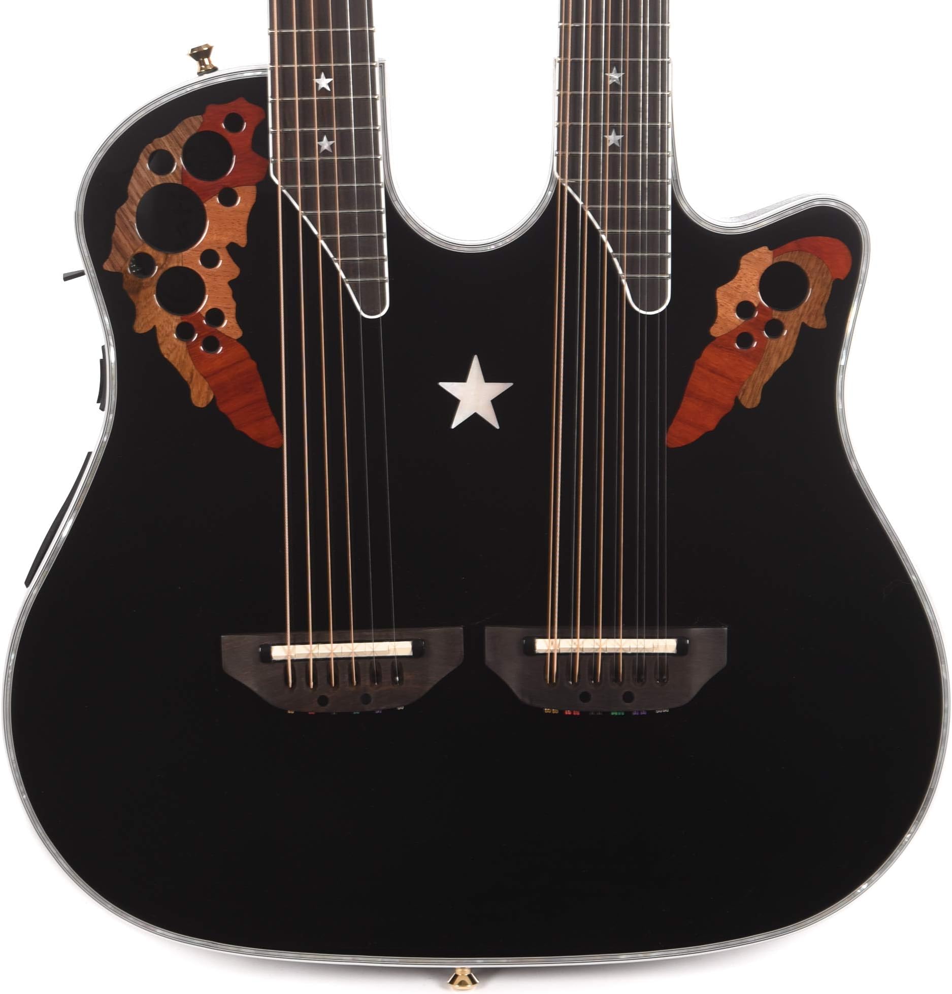 Ovation Richie Sambora Signature Elite Double Neck Gloss Black