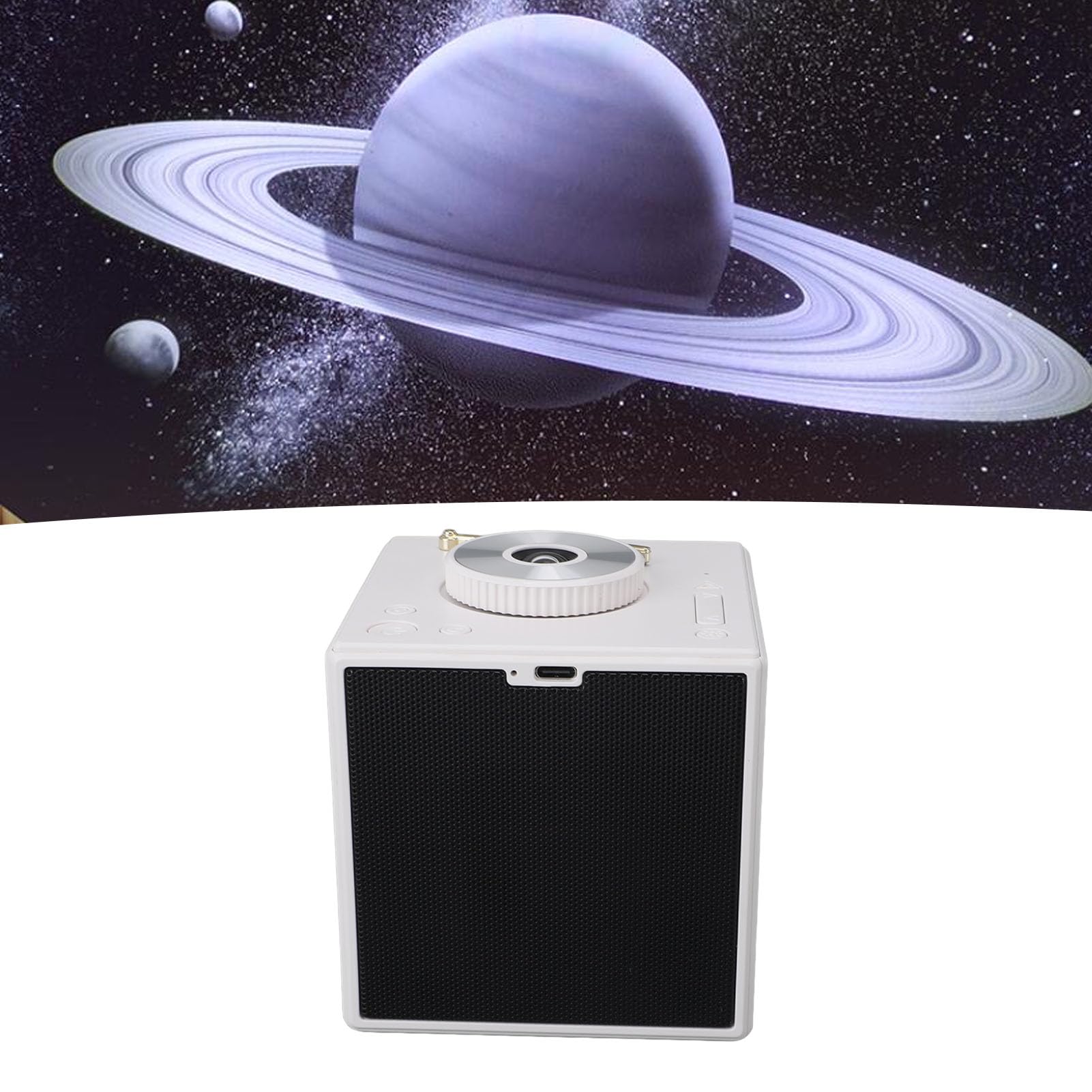 TOPINCN Projecteur D'étoiles, Veilleuse Galaxie avec Projection 3D, Bluetooth et Bruit Blanc pour la Décoration de la Chambre D'enfants et D'adultes
