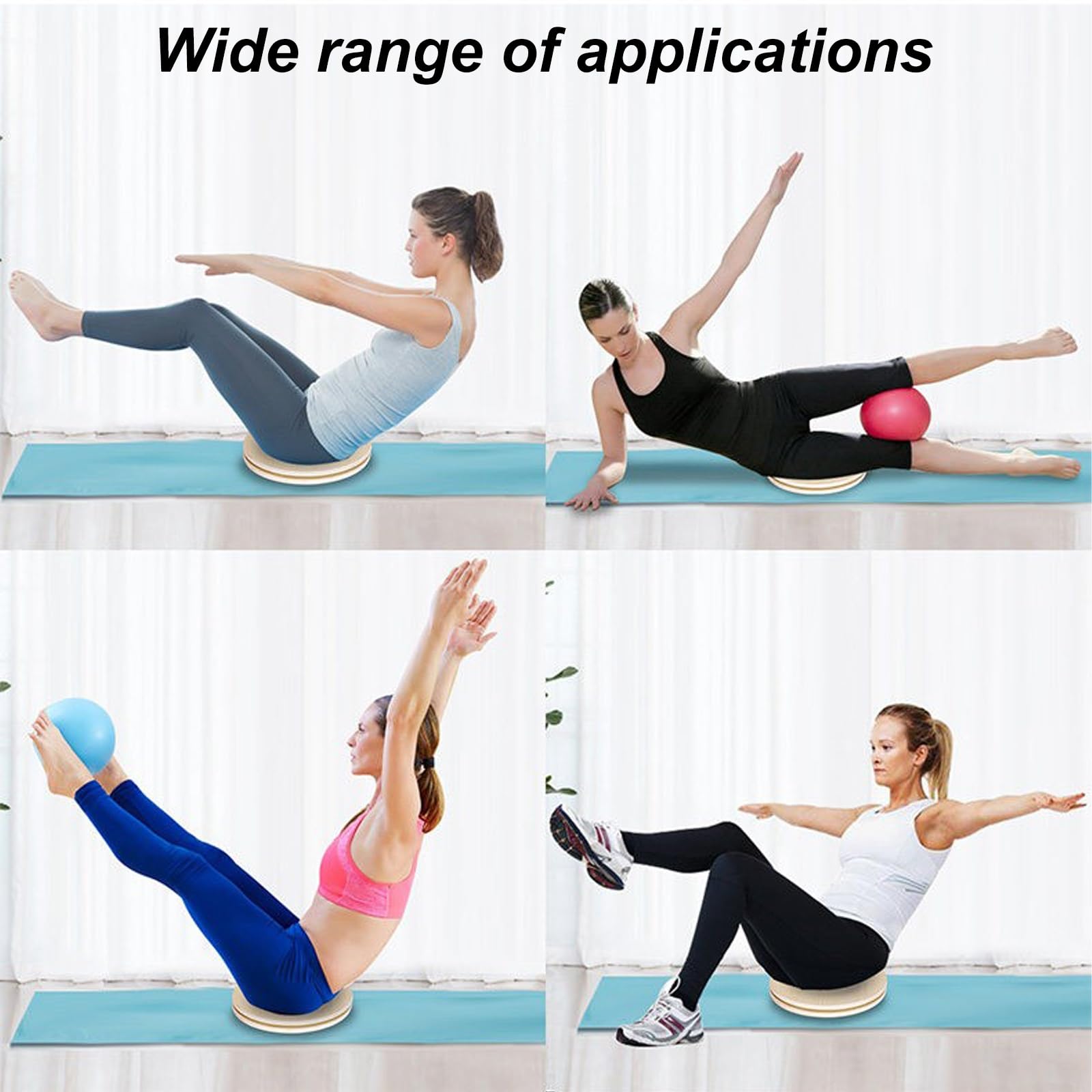 Planche de Torsion, Disque de Torsion Fitness, Tapis Antidérapant sous la Planche pour une Stabilité Optimale, Fonctionnement Silencieux, Idéale pour la Remise en Forme à Domicile