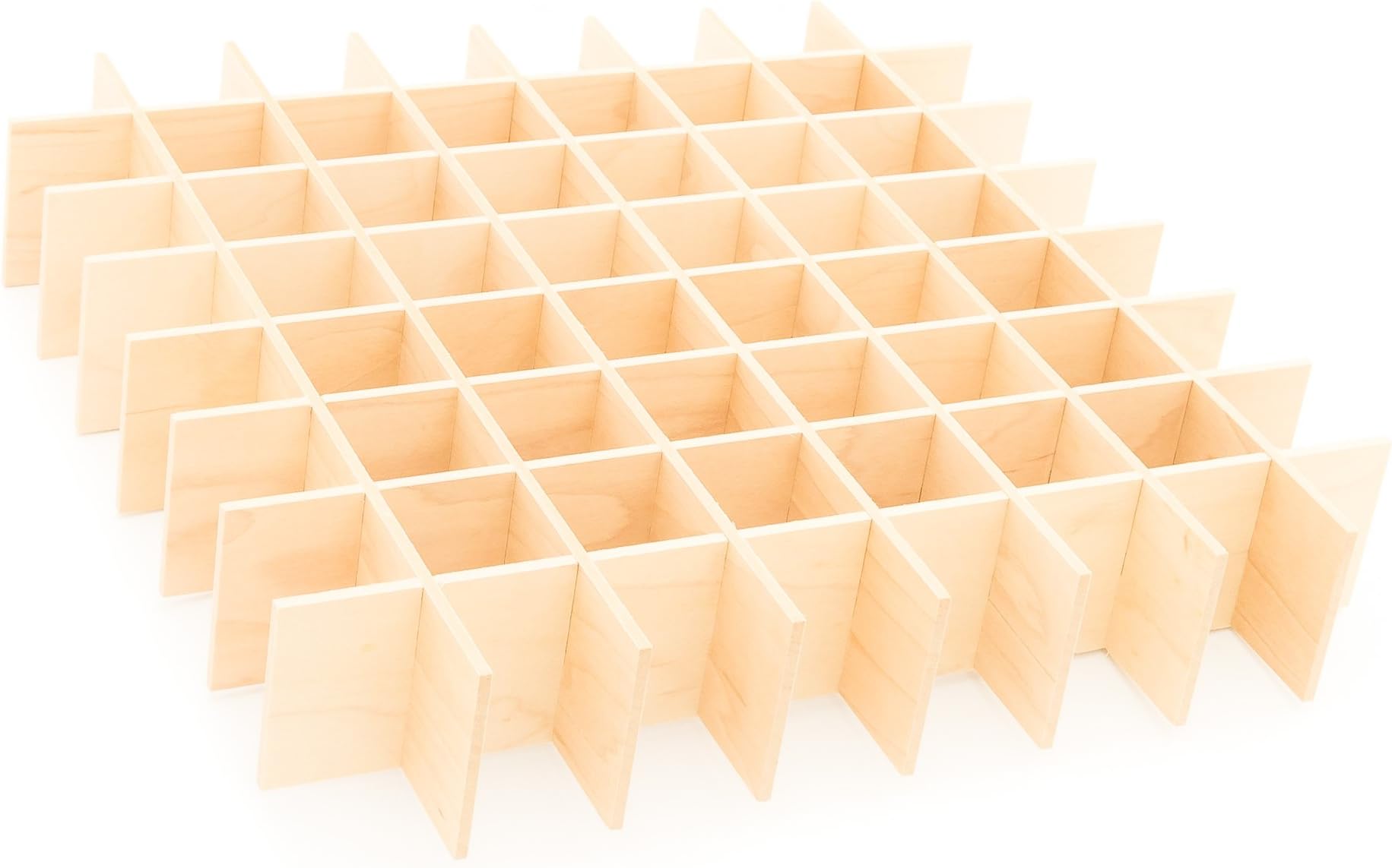 Wood Dividers - Organize Drawers & More - Convert Aroma Outfitters 2 Layer Essential Oil Box - Wooden Divider Holds 64 15ml Bottles
