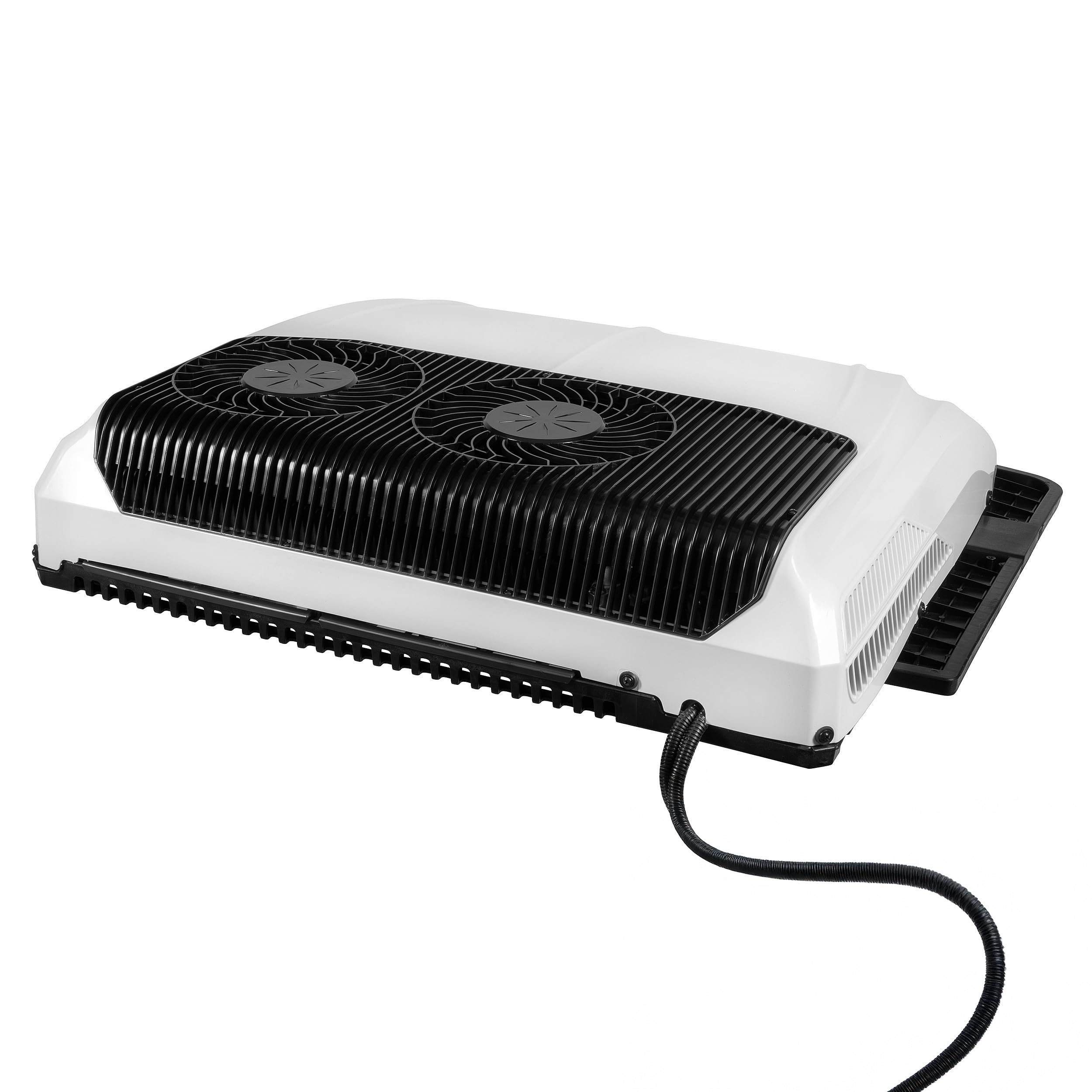Climatizzatore da tetto, 24 V, per camion, camper, trattore, tosaerba, compressore elettrico da 24 V, per parcheggio, potente potenza di raffreddamento da 2400 W con telecomando e R134A