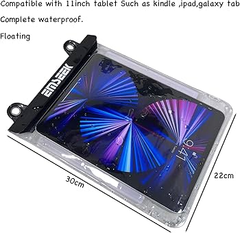Universal Waterproof IPad Case Up To 13.5" - Dry Bag Pouch For IPad Pro & Galaxy Tablets