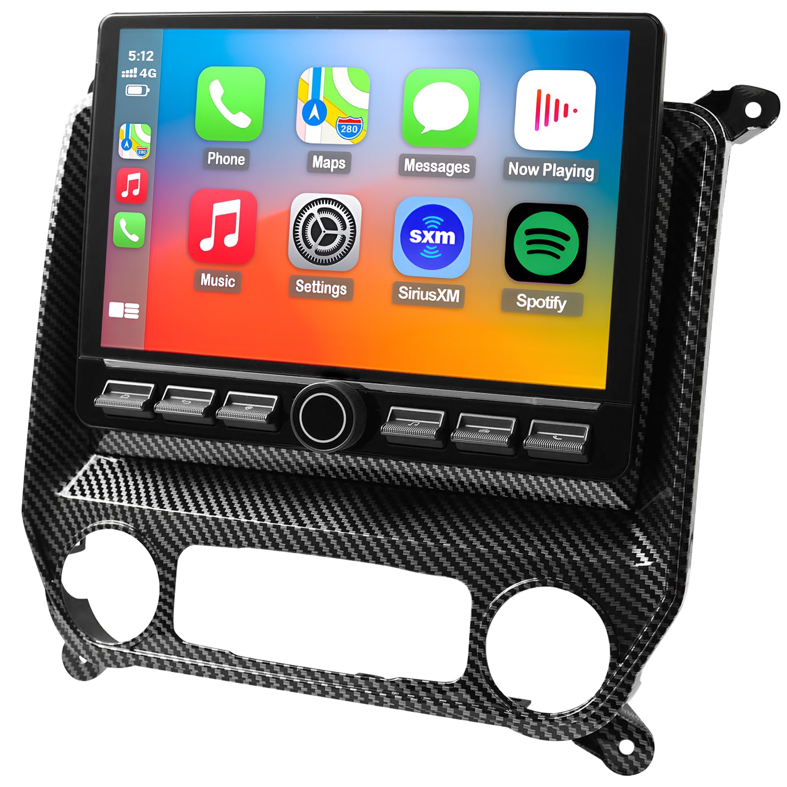 Photo 1 of ****Open to show****
***Factory seal****

QLED Radio for Chevy Chevrolet Silverado GMC Sierra Upgrade for 2014 2015 2016 2017 2018 Non-Bose Models,Carbon Fiber Style,Touch Screen Stereo Replacement,Wireless carplay Android auto,4G Network