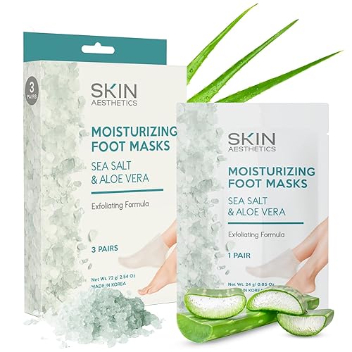 Miniatura 8 de Calcetines hidratantes para pies de menta y árbol de té, reparan y suavizan los pies agrietados y secos, mascarilla hidratante y exfoliante para