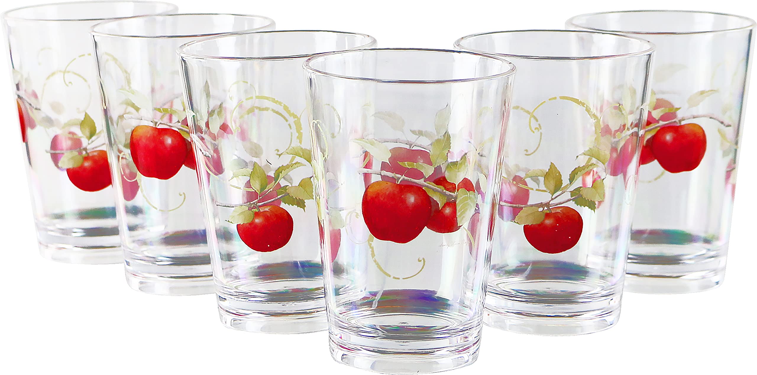 Reston Lloyd Harvest Apple Rock Glasses - Set of 6 -6
