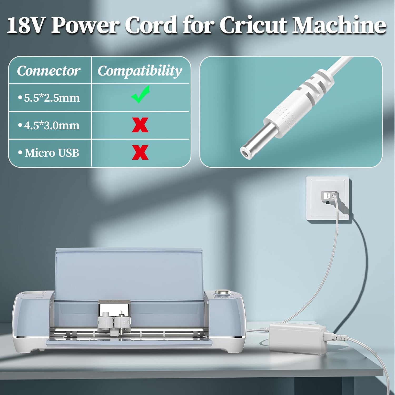 18V Charger for Cricut Cutting Machine Explore Air 2 Maker Explore Air One