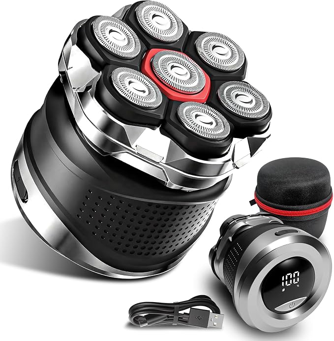 Electric Rotary Shaver with Case