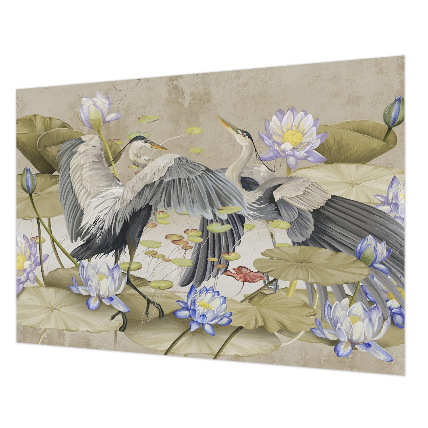 Papier peint intissé oiseaux salon déco murale chambre 208x146 cm Tulup