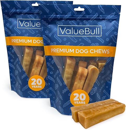 ValueBull Himalayan - Masticables de queso de yak para perros, extra grandes, 4 libras, de larga duración para masticadores agresivos, todo natural,