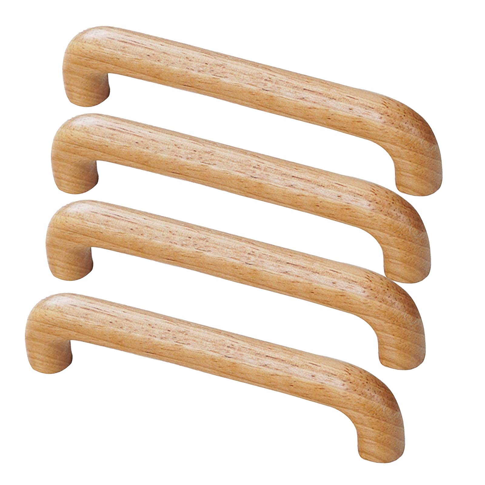 Poignées de meubles boutons en bois massif pour commode et tiroirs