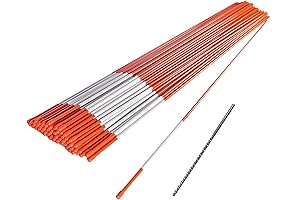100 Pack 4-Foot Driveway Markers with Drill Bit