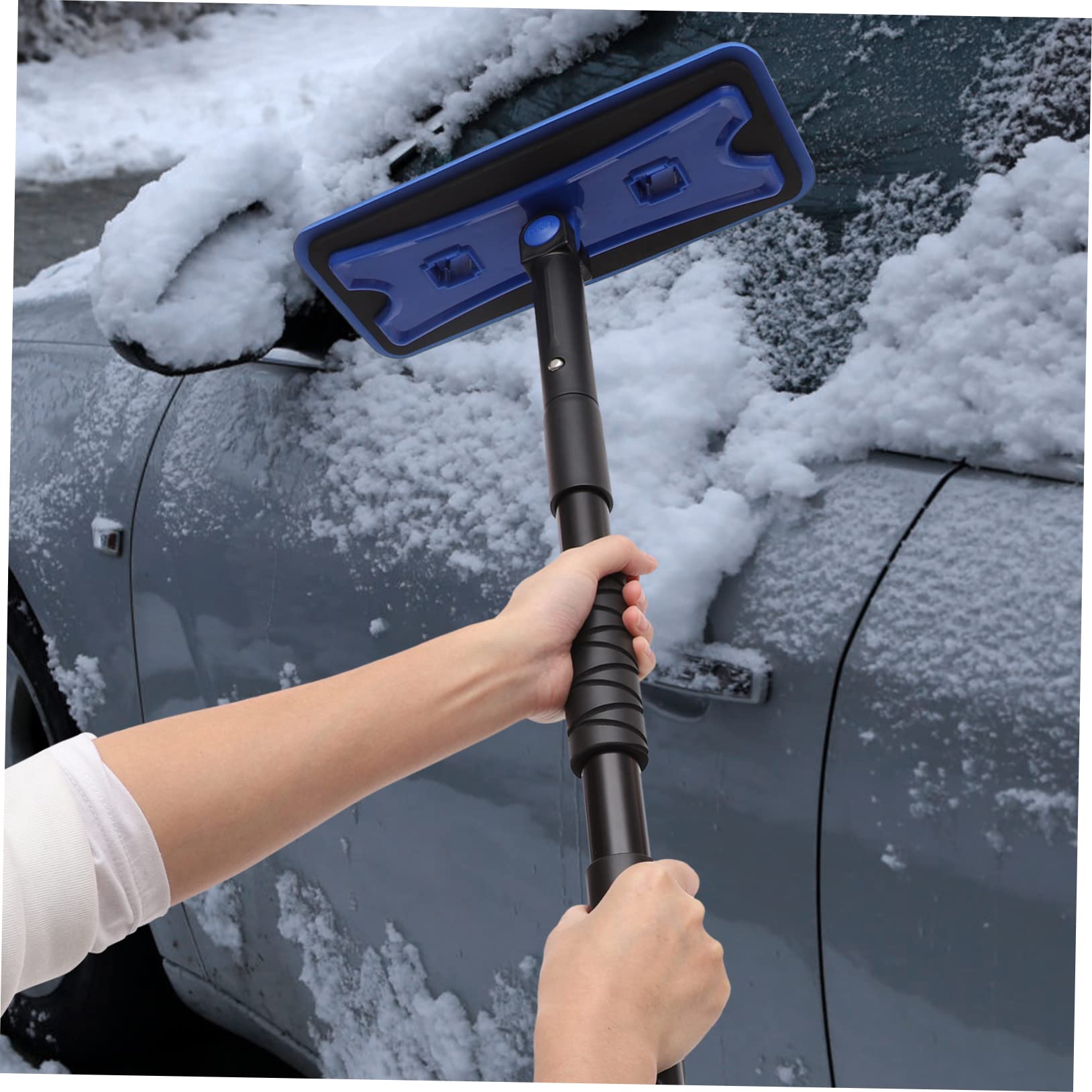 1 Set Grattoir à Glace Alliage D’aluminium EVA Télescopique, pour Voiture