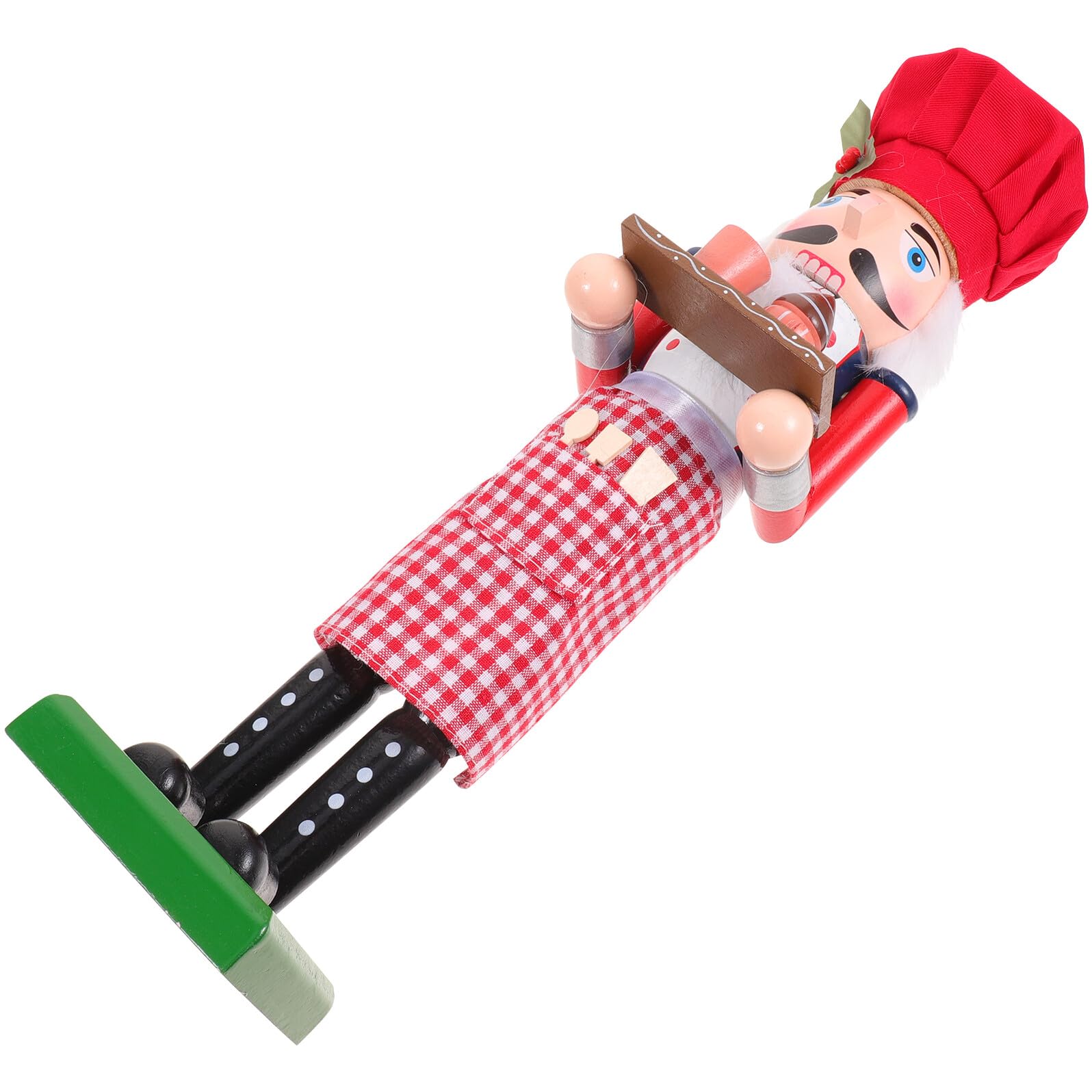 Toyvian Bäcker Nussknacker Figur Kleine Tischdeko Nussknacker Soldat Weihnachts Dekoration für Regal und Schreibtisch