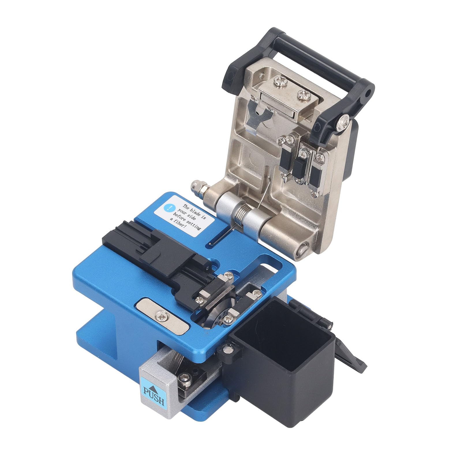 Kit de Cuchilla de Fibra, Kit de Herramientas de Cuchilla de Fibra con Caja de Almacenamiento de Coleta FC? 6s Azul, Diapositivas Espesas, Ventajas Múltiples para Cable óptico, Utilidad de Utilidad