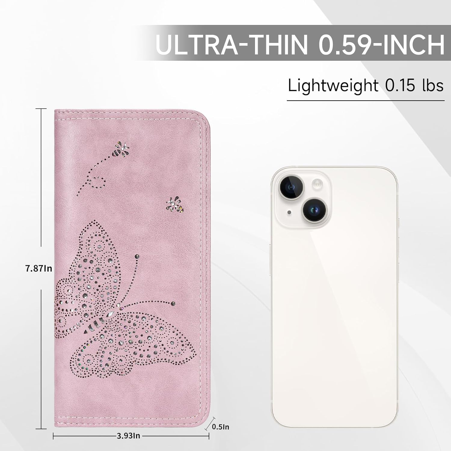 RFID Wallet Women Ultra Slim Thin Womens Wallet Compact Clutch Long Ladies Wallet for Women PURPLE - Image 2