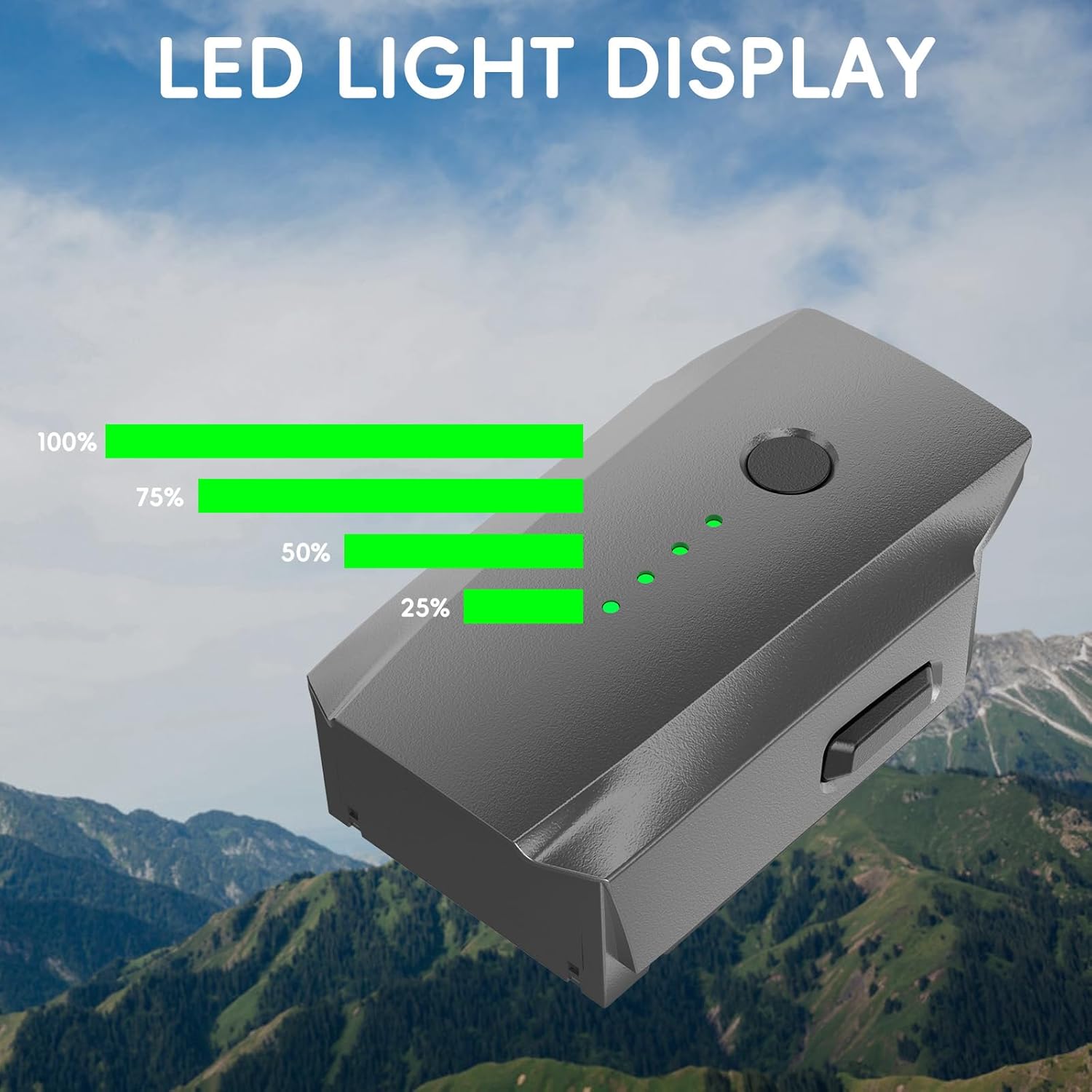 Mavic Pro Battery 2-Pack, 3830mAh 11.4V Intelligent Flight Battery, Compatible for DJI Mavic Pro, Mavic Pro Platinum, Mavic Pro White Drone - Image 5