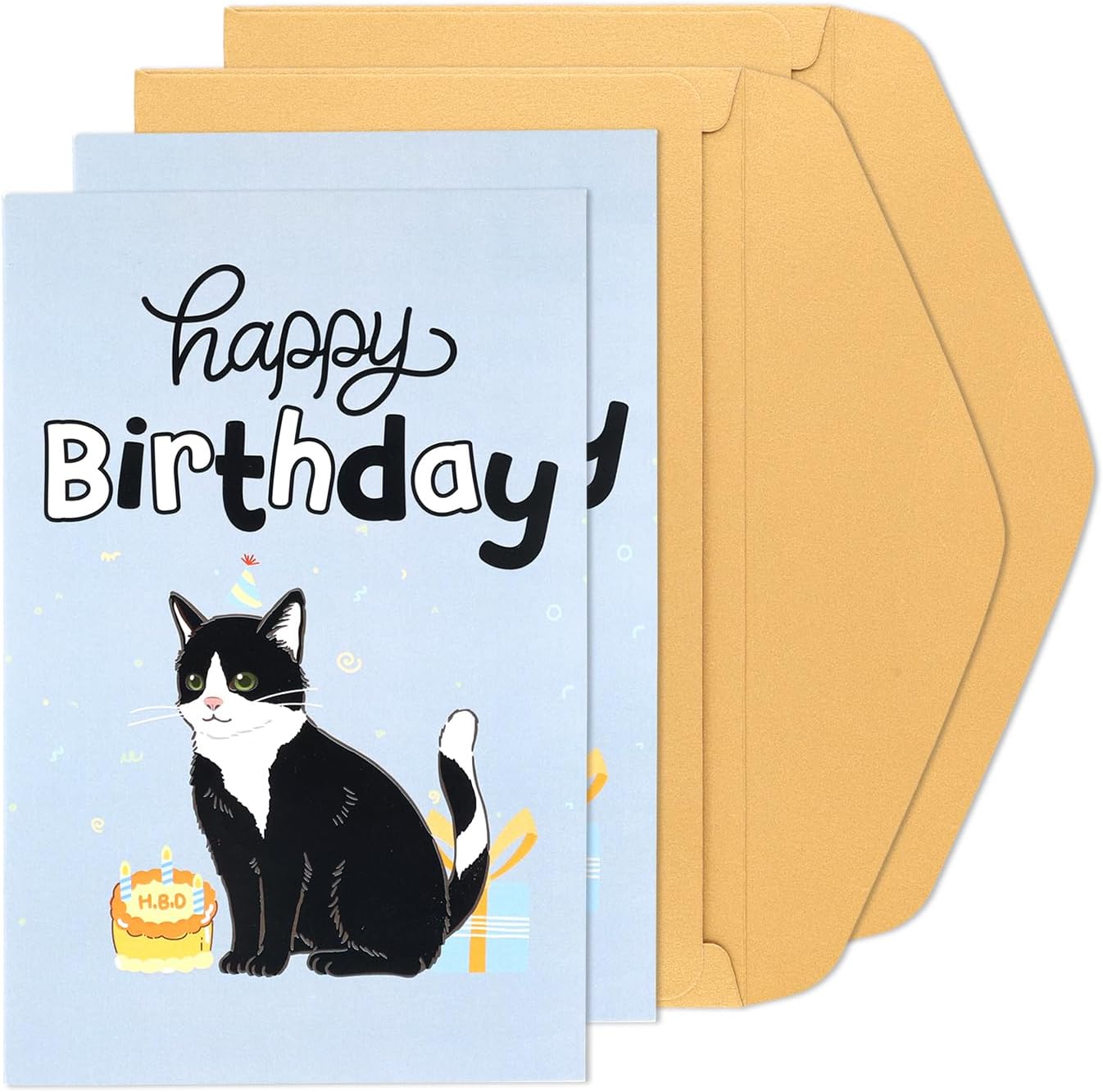 : bhiosng happy birthday card for cat lover, funny... Amazon.com : Funny Cat Birthday Card - Fun Cute Design Perfect For Cat ...