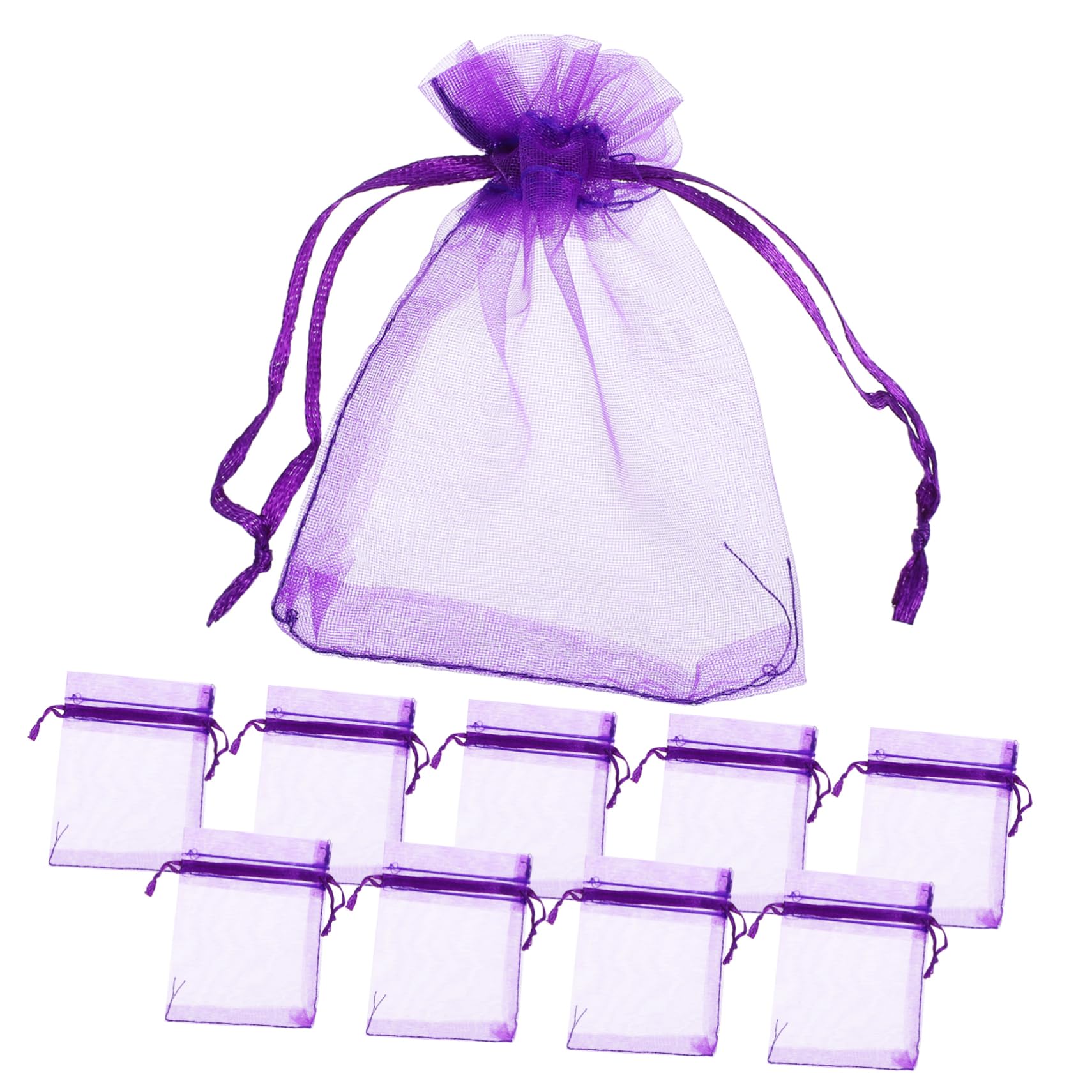 Ciieeo 500 STK Tasche mit Kordelzug Leere Duftbeutel Lila Beutelbeutel Duftsäckchen Lavendelbeutel für Trockenblumen dekoratives Lavendelsäckchen Beutel Leere Beutel Spinnen Violett