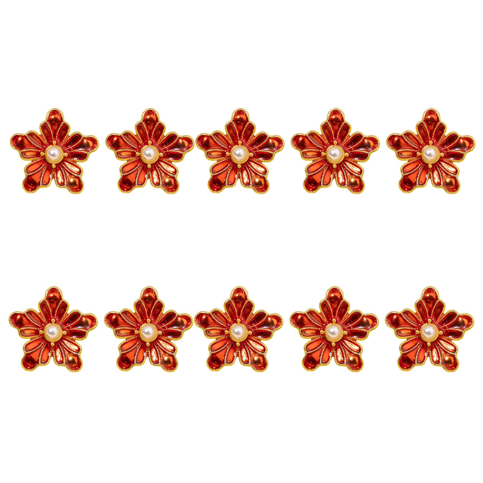 our fave 10Pcs Flower Shape Alloy Cufflinks Buttons Multipurpose Sewing Buttons for Garments Jackets Shirt Clothing Decoration Metal Flower Cufflinks for Shirts