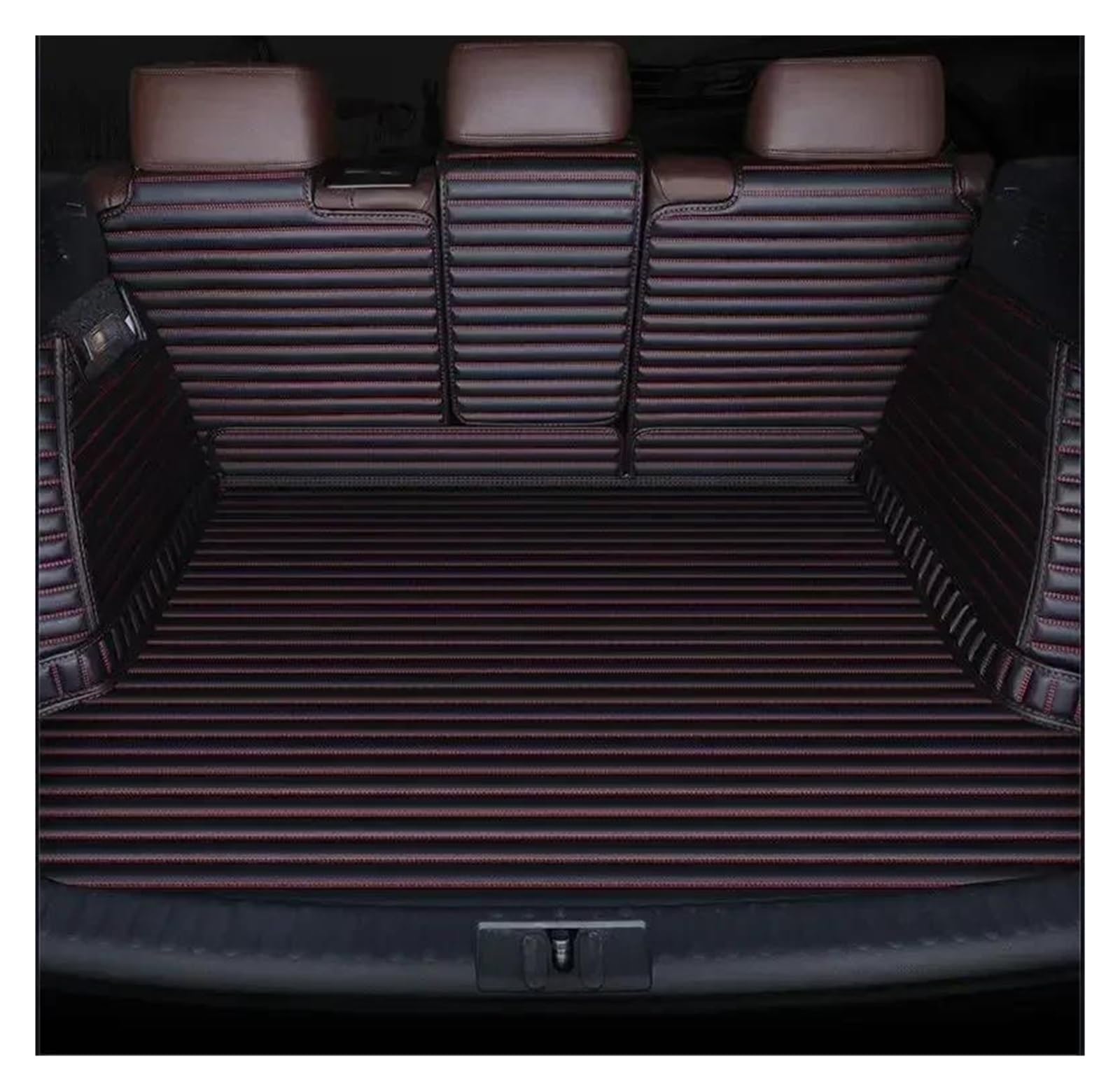 Tapis de coffre pour Renault Fluence 2011-2017 imperméable noir et rouge - 4